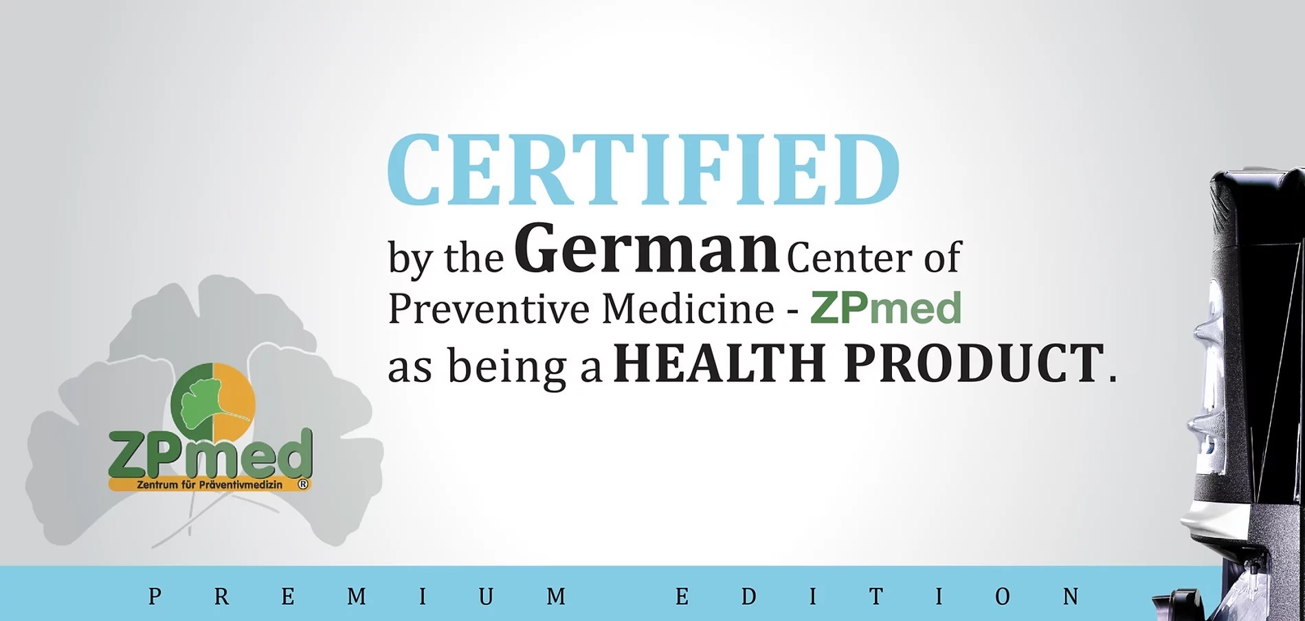 معتمد من ZPmed الألماني كمنتج صحي
